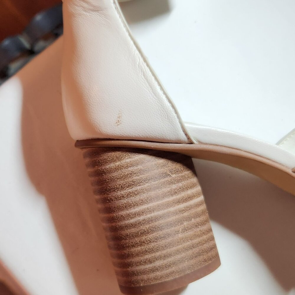 Vince Camuto heeled sandals sz 8.5 M white NWOB - Picture 4 of 6